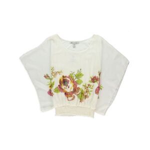 American Rag Womens Floral Chiffon Dolman Blouse, egretcombo, L